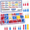 Tnisesm 300PCS Insulated Wire Crimp Connectors Assortment Kit with Ring, Spade, Butt, Quick Disconnect, Automotive