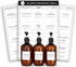 Minimalist Bathroom Labels for Organizing, 136 Preprinted Waterproof Removable Stickers for Bath Room and Makeup