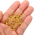 400 Pack 12mm/0.5" PATIKIL Mini Split Rings, OD Split Circular Ring Stainless Steel Clip Ring for Fastening Chandelier