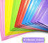 WOT I Heavy Duty Folders 18PCS with Clear Front Pockets, Extra Thick Plastic Folders with 3 Pockets for School/Work/Home
