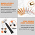Set,Brass Set Set Set Hammer Set Pridefend Punch Punch and Roll Pin Punch Made of Solid Material Including Steel Pin