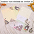 54Pcs Set, 4.3 8.2 BAYTORY Stationery Paper and Envelopes x Chinese Style Envelopes, Love Letter Papers Writing Kit