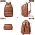 43L Backpack 17 16 15.6 Inch LATMAP Purse For Women Men Leather Shoulder Diaper Bookbag Tote Laptop Bag Handbags