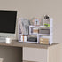 Felmis Desktop Organizers with Shelves, PVC Adjustable Display Shelf for Office Desk, Home Decor, Makeup