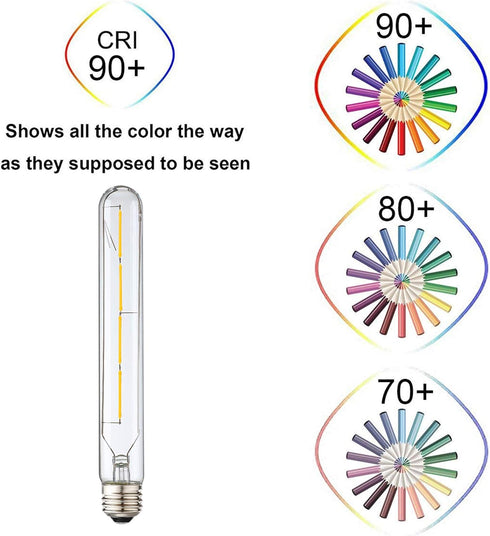 T10 Bulbs,Dimmable Bulb 4W,Equivalent 40Watt,400LM,E26 Bulb,Daylight 4000K,8.9in(225mm),4-Pack. Leools Led Long Tubular
