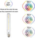 T10 Bulbs,Dimmable Bulb 4W,Equivalent 40Watt,400LM,E26 Bulb,Daylight 4000K,8.9in(225mm),4-Pack. Leools Led Long Tubular
