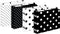 Set of 12 Barker Creek Black & White Dot File Folders, Letter Size, 14pt Stock, 1/3 Cut Tabs for Home, School, Office