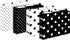 Set of 12 Barker Creek Black & White Dot File Folders, Letter Size, 14pt Stock, 1/3 Cut Tabs for Home, School, Office