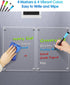 MaxGear Small Magnetic Dry Erase Board for Refrigerator, 12"X 8" Kitchen Menu Planner with Markers