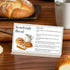 Besttile 50 2x3.5 Inches PCS Sourdough Bread Care Instruction Cards Essential Tips for Preserving Freshness
