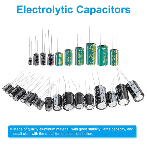 PATIKIL 50V 0.22uF Electrolytic Capacitors, 100Pcs 4x8mm High Frequency for TV, LCD Monitor, Circuit Boards