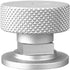 3mirrors Welding Hood (Pipeliner) Helmet Fasteners Headgear Replacement Parts, Aluminum - 1 Pair (Silver Anodized