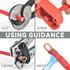 IWISS Copper Battery Lugs Assortment, 90PCS Cable Lugs for AWG 8, 6, 4, 2, 1/0 with Heat Shrink Tubes