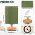 YEGAME Olive Green Solid Color Bedside Table Lamp for Bedroom Nightstand, Small Eye Care LED Desk Reading Lamp USB Port