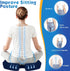 Tailbone TushGuard Seat Cushion for Office Chair Memory Foam Non-Slip Desk Seat Cushion Back, Coccyx, Sciatica, Pain