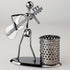Metal Art Pen Pencil Holder, Musician Design, Home Office Desk Organizer