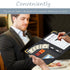 YeeCASE Server Book, Waiter Wallet in High Quality Leather, with Money Pocket and Zipper Pouch, Restaurant Waitstaff