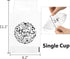500 Pack 1-Cup Packaging 11.2 6 Lawei Handle Drinking Poly Bags, Clear Plastic Drinking Bags with Handle for Delivery