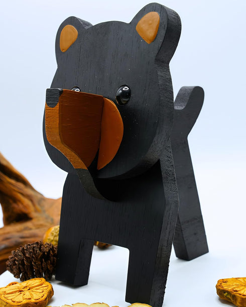 UNIORNA Detachable & Portable Handcarved Handrawn Wooden Puzzle Animal-shaped Eyeglasses Sunglasses Spectacles Stand