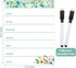 Outus 2 Pieces Magnetic Weekly Dry Erase Boards, Erasable Calendars with 2 Markers for Office, Home, School Supplies