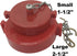 Happy Tree (2 Pack) 2-1/2" NST/NH Plastic Fire Hose Connection Standpipe Cap Fitting, Red Anti Theft