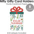 Set 8 Big Dot of Happiness Feliz Navidad - Holiday and Spanish Christmas Party Money and Gift Card Sleeves - Nifty