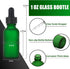 48 Pcs 1oz Glass Dropper Bottles, Leakproof Tincture Bottles with Dropper, Green-Frosted for All Liquids