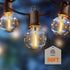 ZOTOYI Outdoor String Lights 50FT, LED Patio Lights with 27 Plastic G40 Bulbs, Waterproof Edison Globe Lights