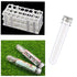 Test Tubes 25x140mm (40ml), Clear Plastic Tubes with Screw Caps for Science Experiments and Storage