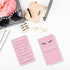 Lash Extension Aftercare Instructions Cards, 50 Pack, 2x3.5" Business Card Size, Pink Card Design