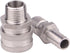 DERNORD 1/2 Inch Stainless Steel Quick Disconnect Set, Beer Brewing Connector Kit
