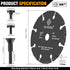 3 Inch Cut Off Wheel with 1/4" Mandrel Adapter for Die Grinder, 3/8" arbor Tungsten Carbide Blade Cutting Wheel for Drill, for Wood/Nails/Plastic/Plaster/Resin, Rotary Tool Attachments Cutter Disc