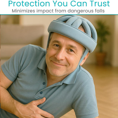 Vive Head Protection for Adults - Soft Helmet for Special Needs, Elderly, Epilepsy, Seizures & Blackouts - Padded Fall