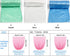 KELINFONG 240 5 Pcs Gallon Trash Bags, Strong Thick Unscented Drawstring Small Garbage Bags,Trash Can Liners,Clear