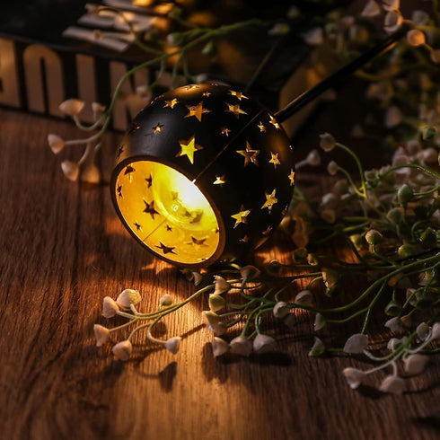 10 G40 Bulbs Decorations(9.84FT) Vigdur Lantern String Lights, Star String Lights Plug in with Clear and Star Plastic