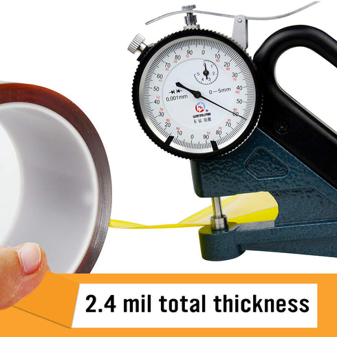 Heat Resistant Tape, Kapton Tape, Polyimide Film Tape for PCB Masking, Battery Wrapping, Electrical Tasks