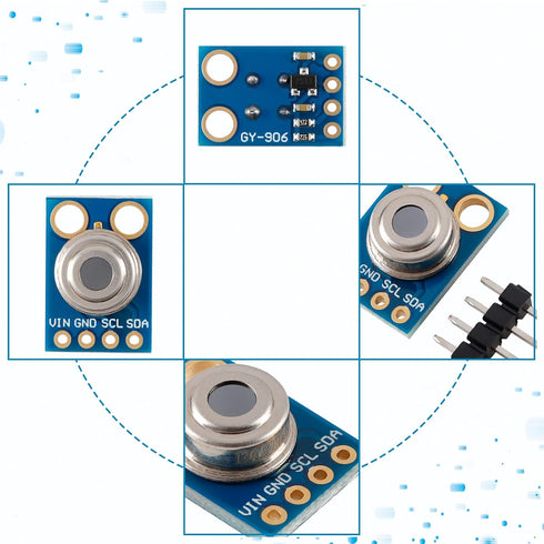 GY-906 MLX90614 High Precision Non-Contact IR Infrared Temperature Sensor Module for Arduino