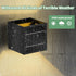 10W,IP65 3000K Solar Powered Motion Sensor Square Outdoor Wall Lights,Black Modern Up and Down Wall Lamps Waterproof