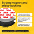 45 (0.8"x0.08") Peel-&-Stick Flexible Adhesive Magnets - Magnetic Dots for Office Supplies, Whiteboard, Crafts, Fridge