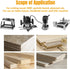 1/2" 1/2" 1/4" (73067) POWERTEC T Track Router Bit, Tungsten Carbide Tipped Router Bit, Shank, Dia., Slatwall
