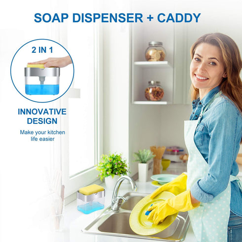 2026 Countertop 13 New Version Soap Dispenser with Added Features - Premium Quality Dish Soap Dispenser - Kitchen Soap