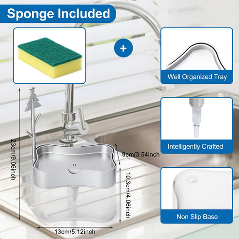 2026 Countertop 13 New Version Soap Dispenser with Added Features - Premium Quality Dish Soap Dispenser - Kitchen Soap