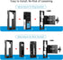 Anti Theft Ring Doorbell Mount - Renter Friendly Ring Doorbell Holder for Apartment Door - All Metal Ring Door Bracket