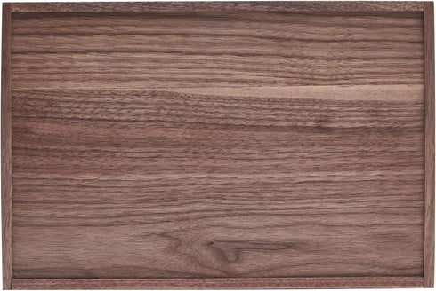 pandapark Black Walnut Wood Organizer Tray, Desk & Drawer Storage Box for Office Supplies