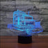 ZEZEFUFU 3D 7-Color Night Light LED Light Changing Table Desktop Remote Control LED Night Light Lamp