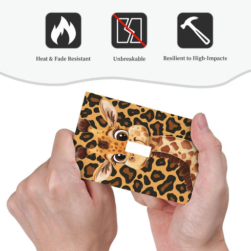 Ntyfur (2) 1 3X5 Cute Giraffe Wall Plate Gang Toggle Light Switch Cover Single Toggle Faceplate Decor