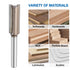 2pcs 1/4 Inch 7/16" 2 1.18 Inch YG6 HARFINGTON Straight Router Bit Shank Cutting Dia, Flutes Cutting Length Carbide