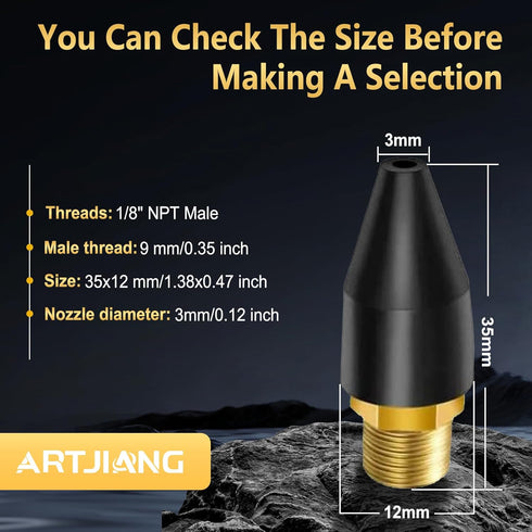 8PCS Black Rubber Air Tool For Air Nozzle Tip, Blow Gun Rubber Tip For Air Tool, Parts Air Nozzle For Air Blow Guns Tool For Air Tool Parts & Accessories Air Blow Guns Tool