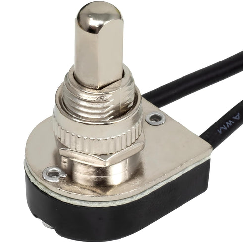 ZE-107M E89885 2 Wire Push Button Light Switch Replacement Kit On Off