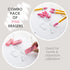 BAZIC Pink Erasers + Pencil Top Erasers Set (15/Pack), Block Erasers, Arrowhead Caps, Latex Free for Art